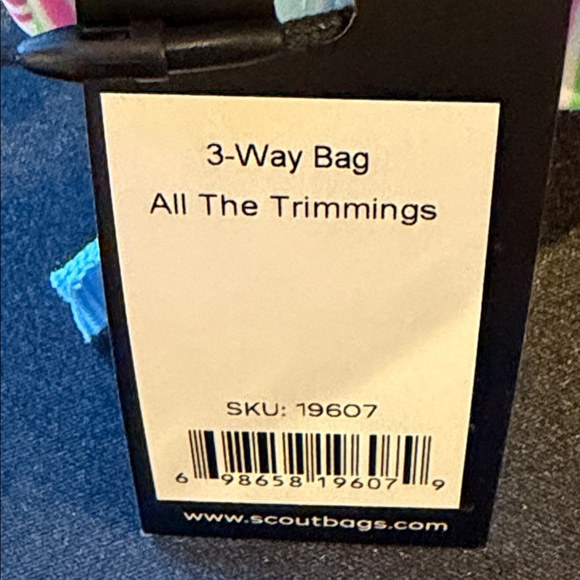 SCOUT - 3 Way Toiletry Bag - All The Trimmings - Coated Cotton 10.75 x 5.5 x 4” - Picture 9 of 9